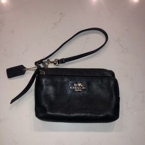 Black Coach Wristlet